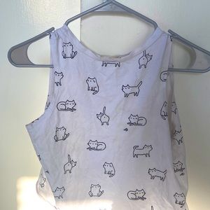 French pastry cat crop top